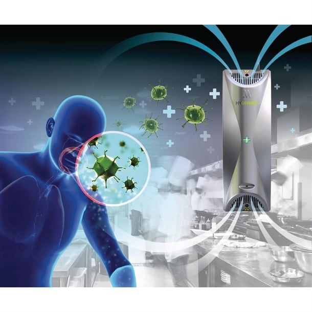 HyGenikx Air Steriliser for Office Areas Titanium Finish p_fp021