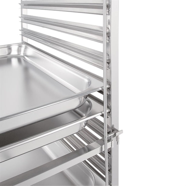 Vogue Gastronorm Racking Trolley 15 Level gg499