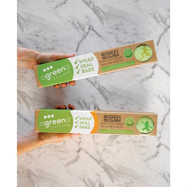 Agreena Three-In-One Reusable Food Wraps 300x450mm (2 Pack) fd935