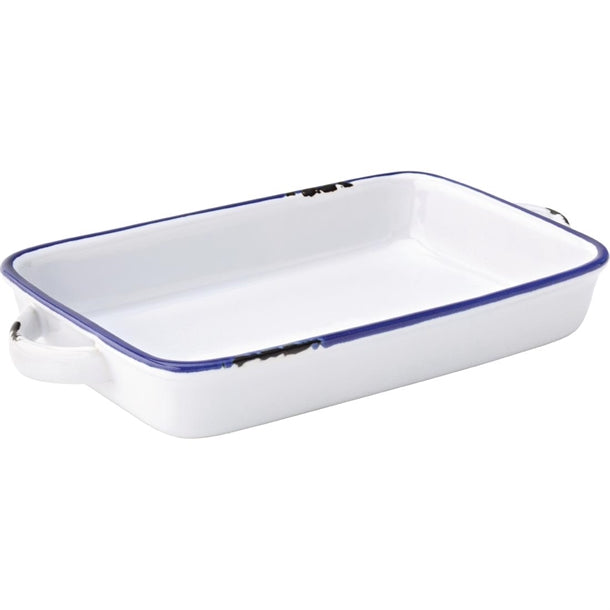 Utopia Avebury Blue Large Rectangular Dishes 220mm (12 Pack) gm076