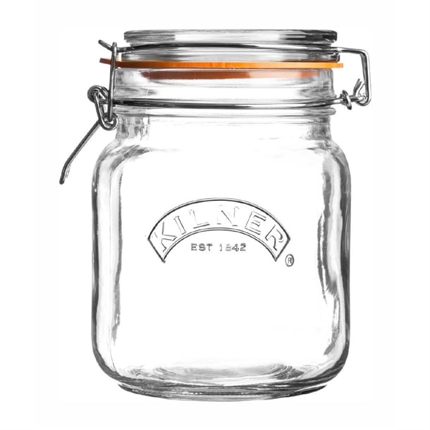 Kilner Clip Top Square Jar 1000ml cz892