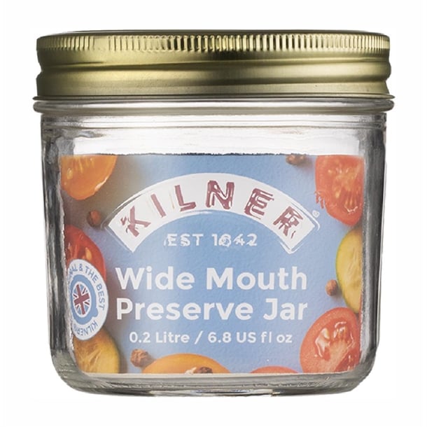 Kilner Wide Mouth Preserve Jar 200ml cz896