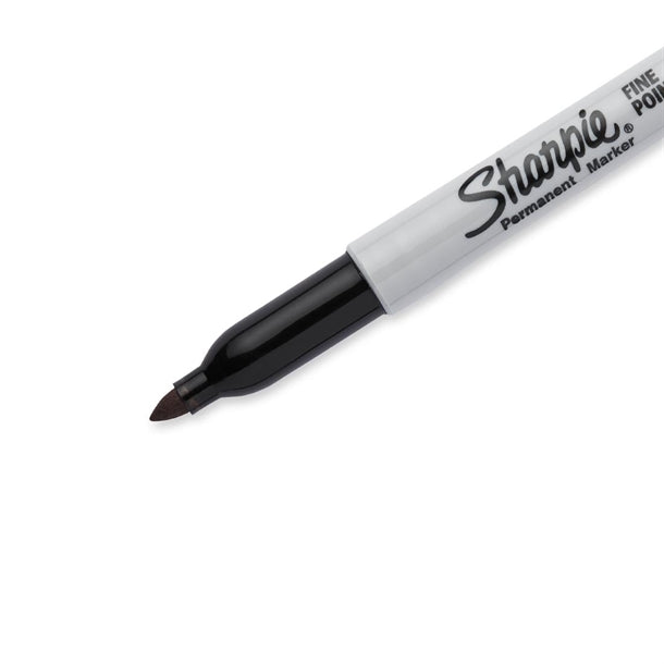 Sharpie Fine Permanent Marker Black (12 Pack) de702