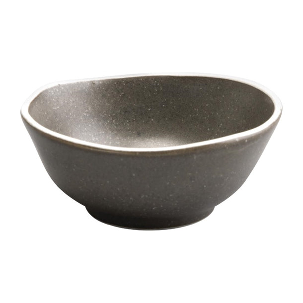 Olympia Chia Dipping Dishes Charcoal 80mm (12 Pack) dr820