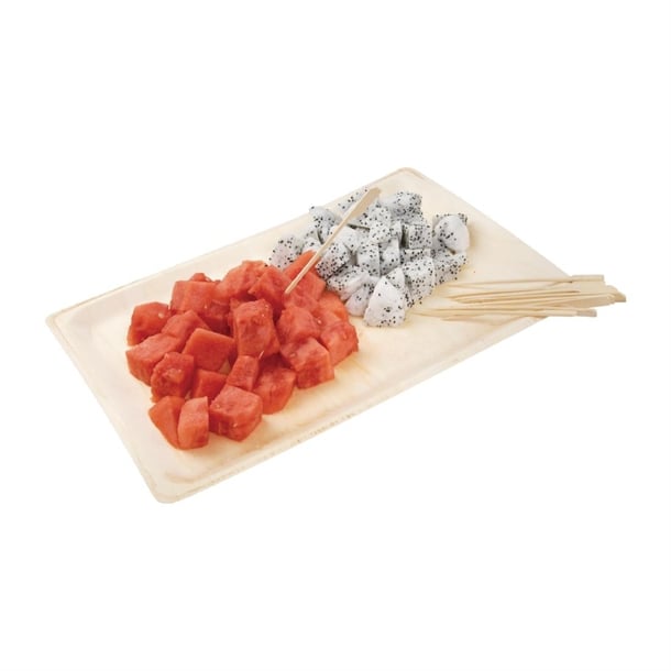 Fiesta Compostable Bamboo Paddle Skewers 90mm (100 Pack) dk397