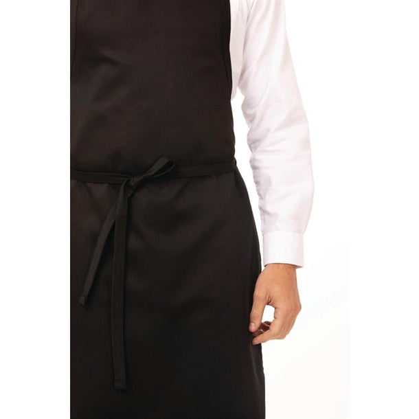Chef Works Bib Apron Black a924