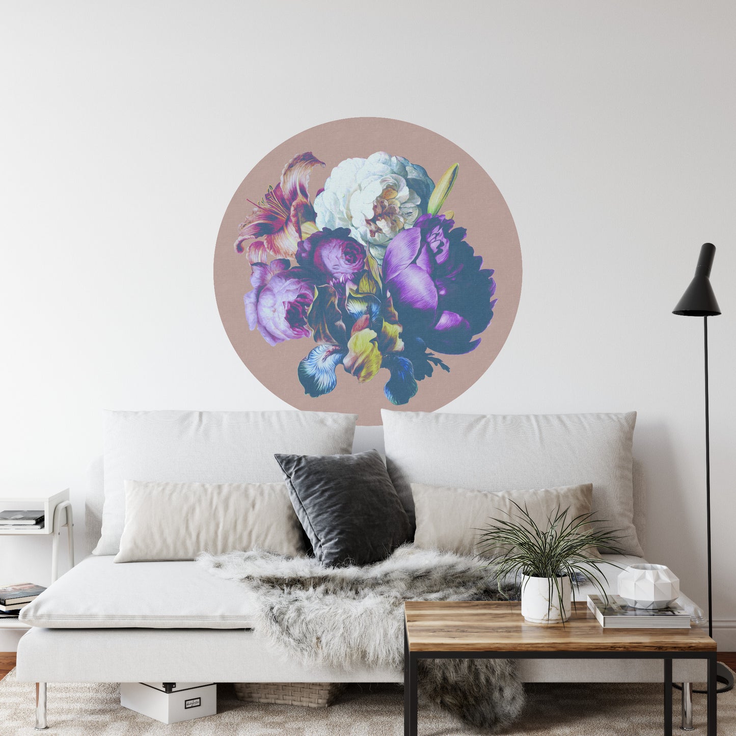 Circular Mural The Bouquet Ii
