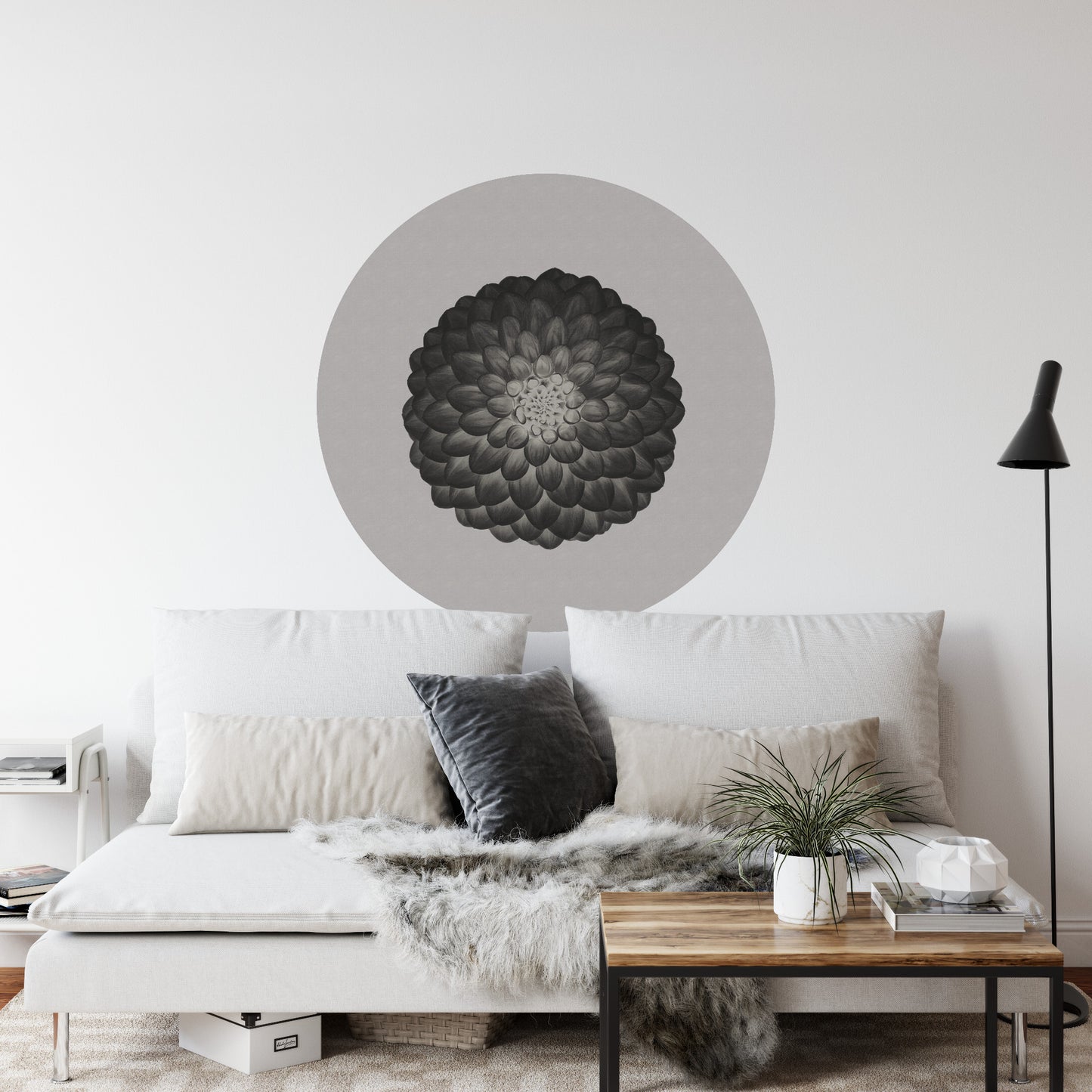 Circular Mural Symmetry In Negative