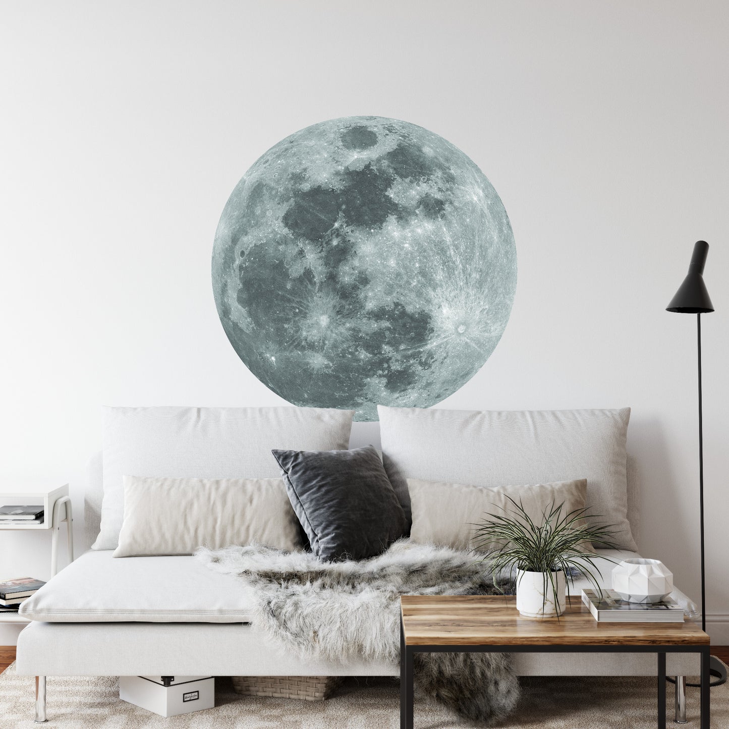 Circular Mural Lunar