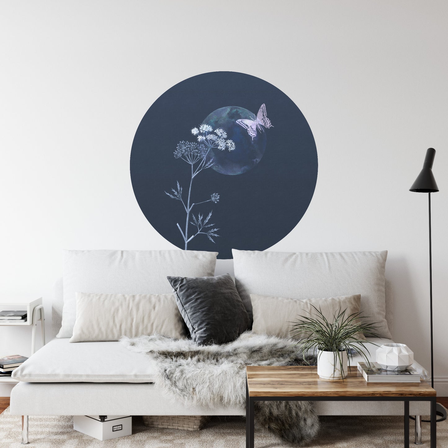 Circular Mural Evening Flutter