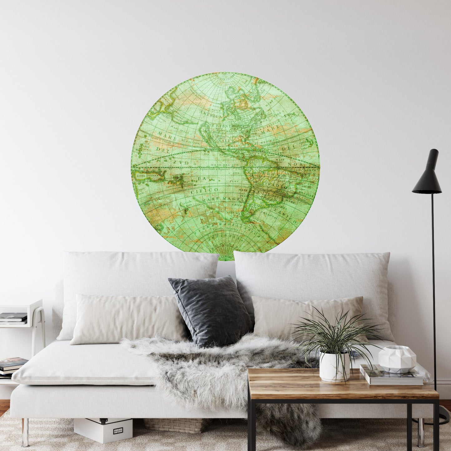 Circular Mural Mappa Mundi West