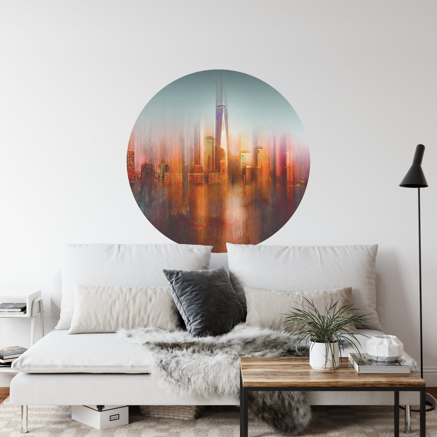 Circular Mural Behind The Window By Carmine Chiriaco