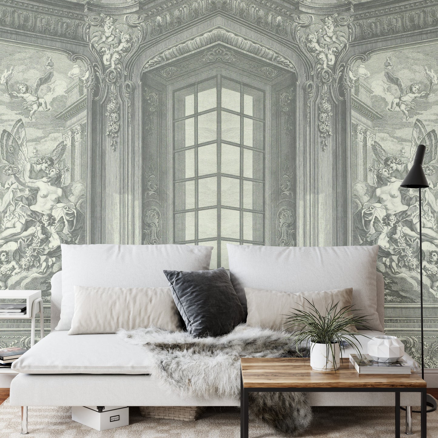 Square Wallmural The Drawing Room