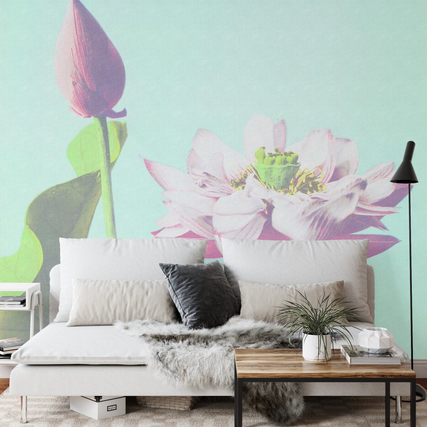 Square Wallmural Kazumasa Lotus
