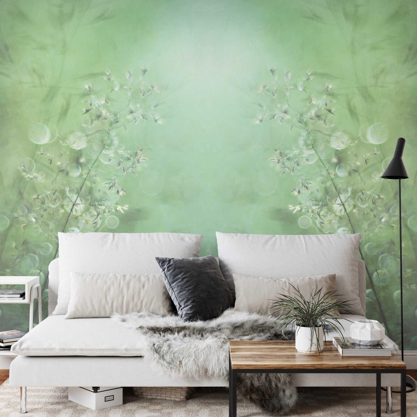 Square Wallmural Grasses By Nel Talen