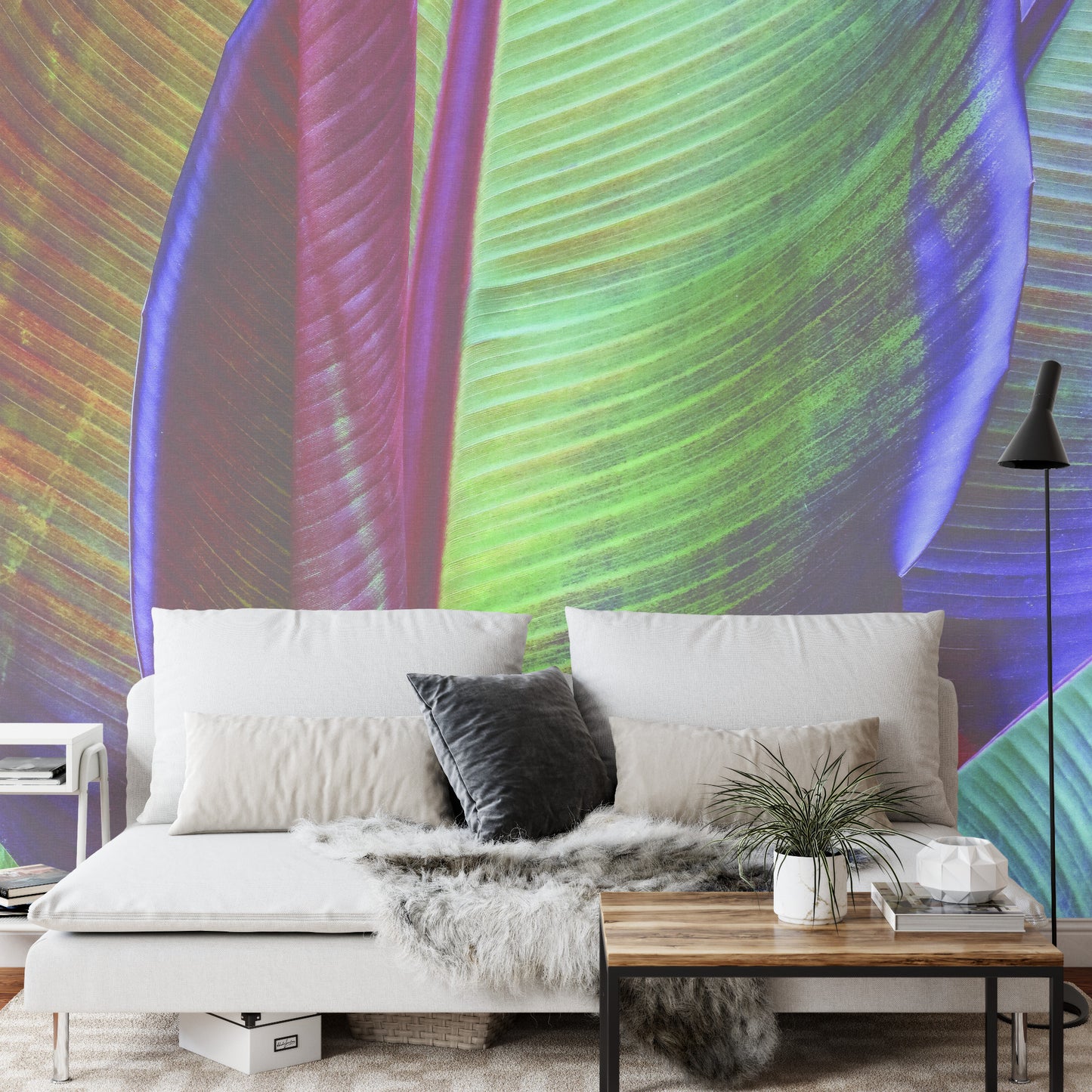 Square Wallmural Banana Leaf By François Casanova