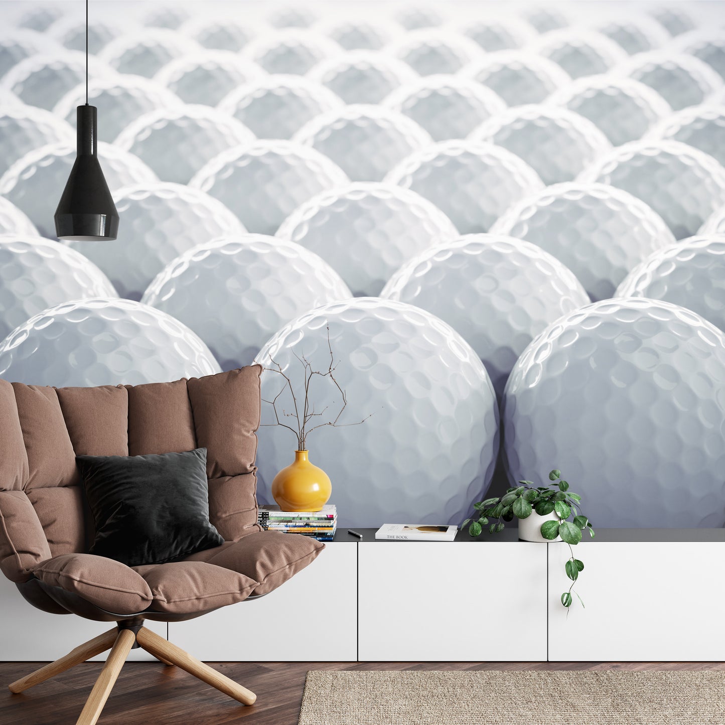 Photomural 3D Golf Balls