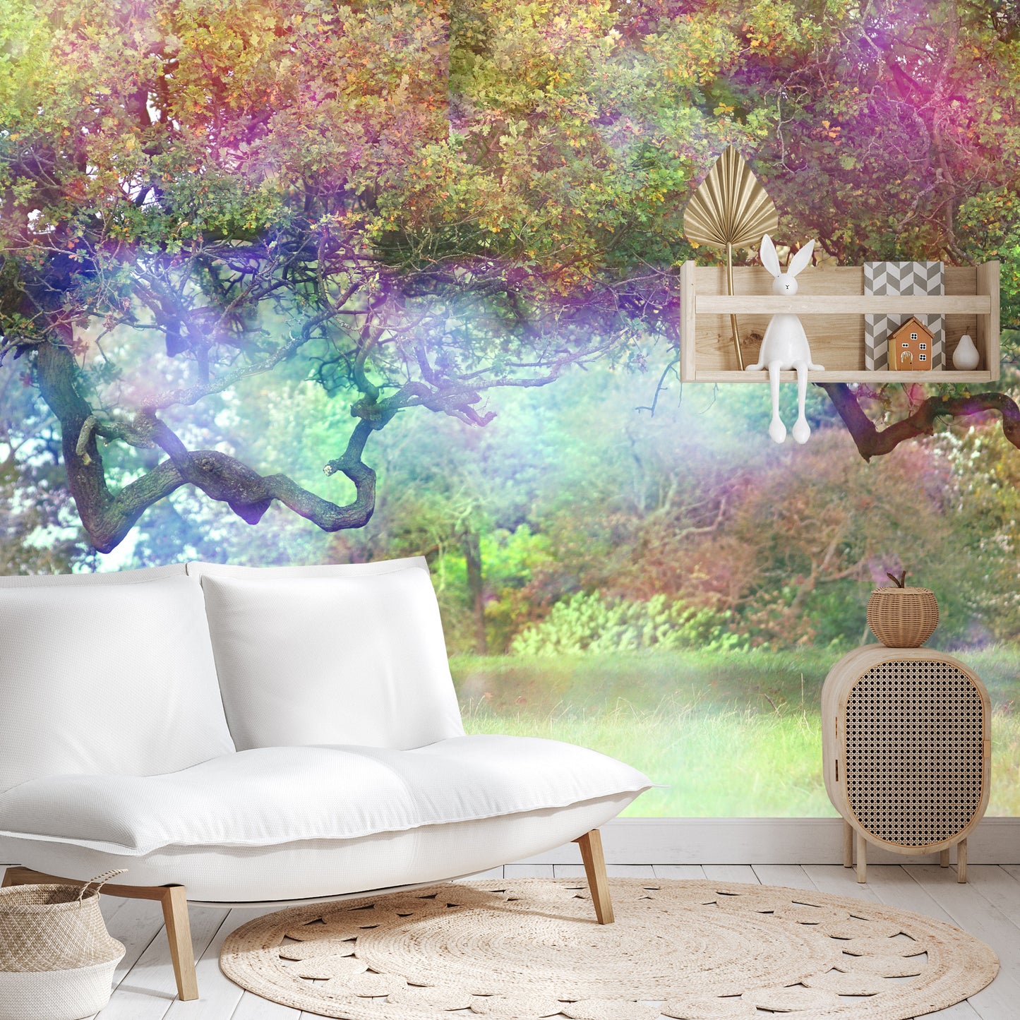 Photomural Magic Colorful Forest