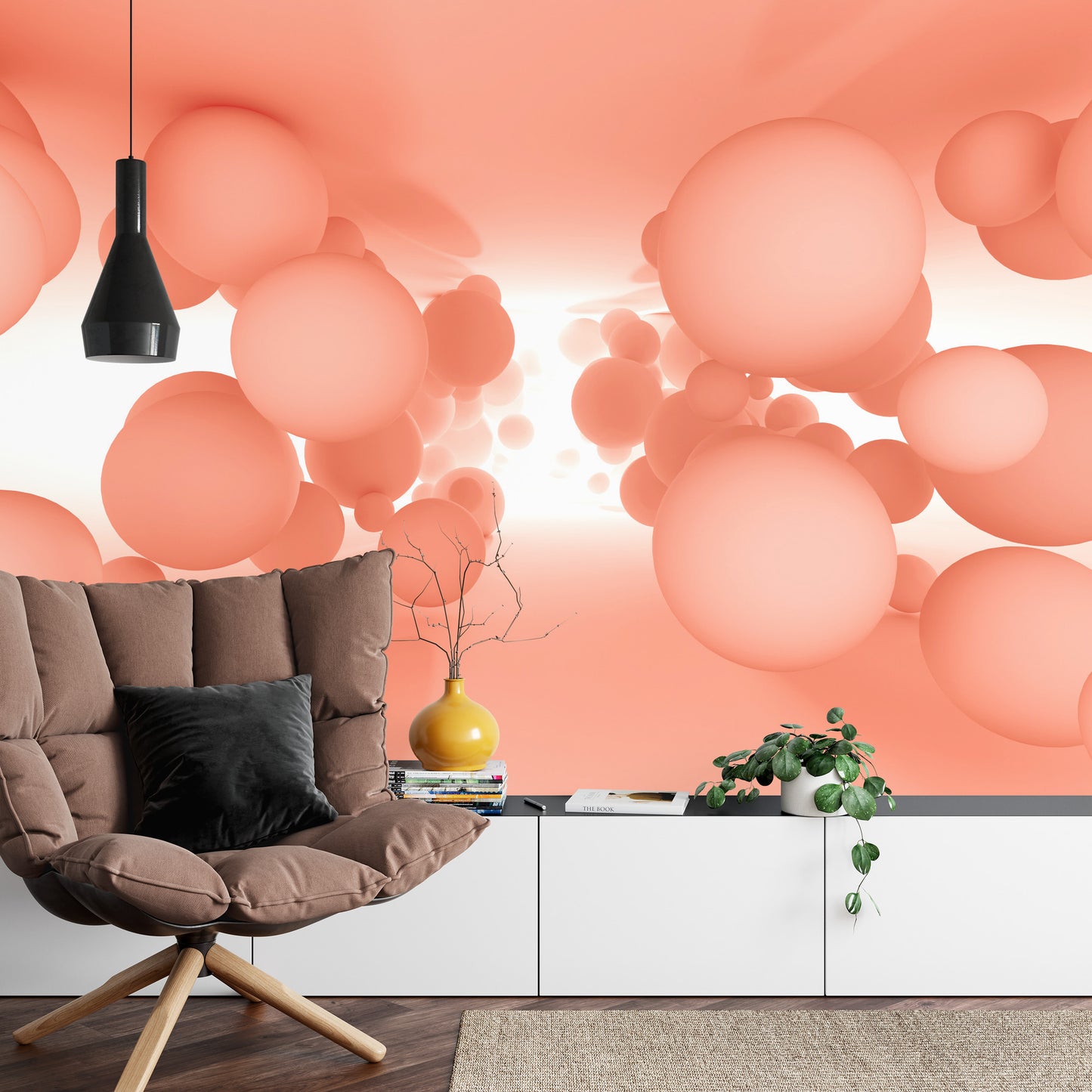 Photomural Optical Balls 3D
