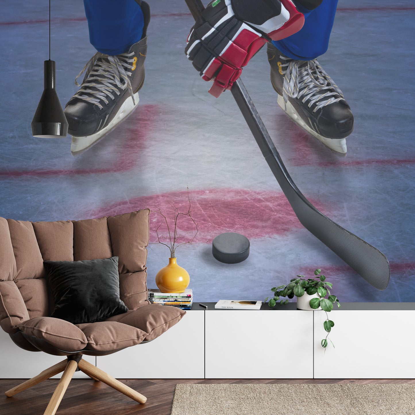 Photomural Ice Hockey Player