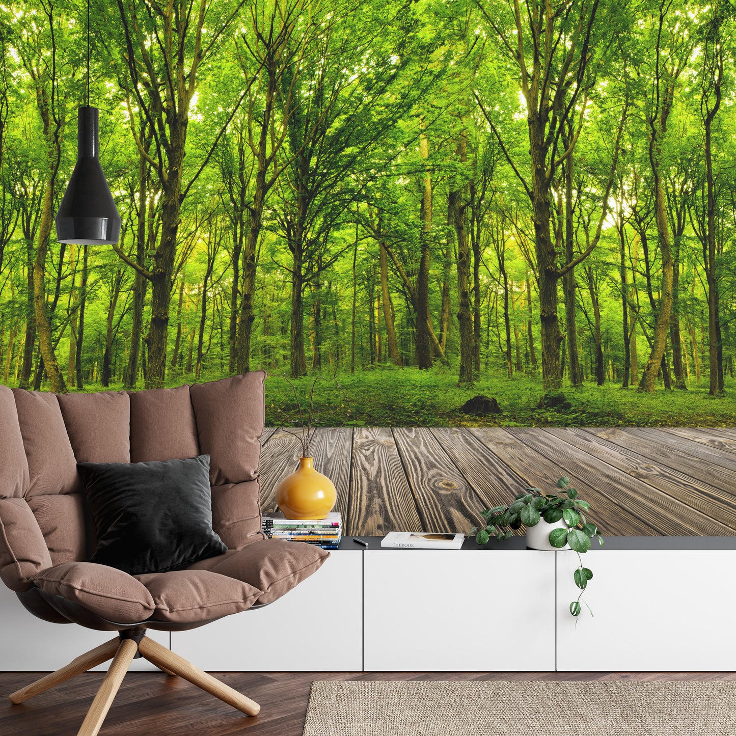 Photomural Step Into The Deep Green Wood Iq-1231