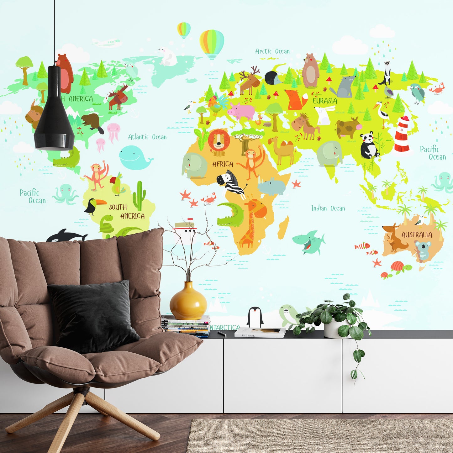 Photomural Little Animals, Big World Iq-1369