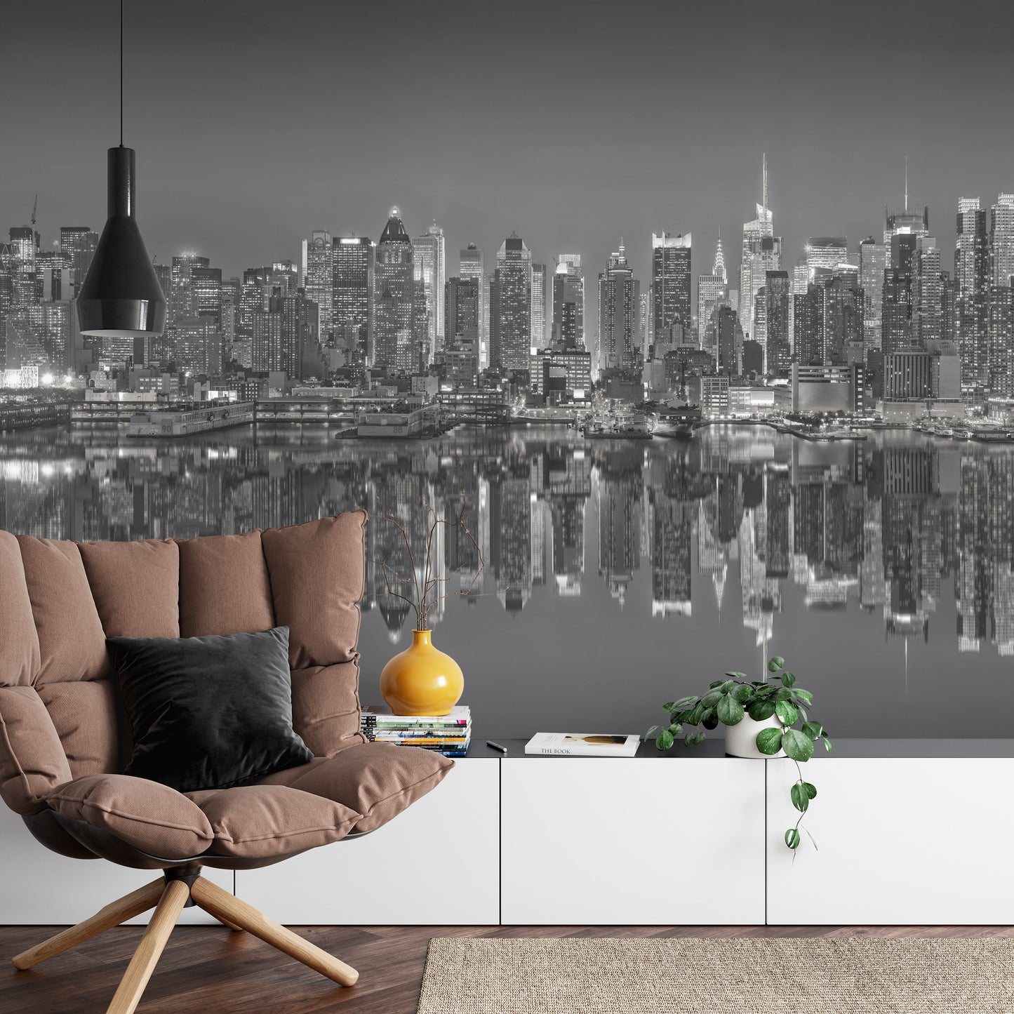Photomural New York Reflections In Black & White Iq-1201-B