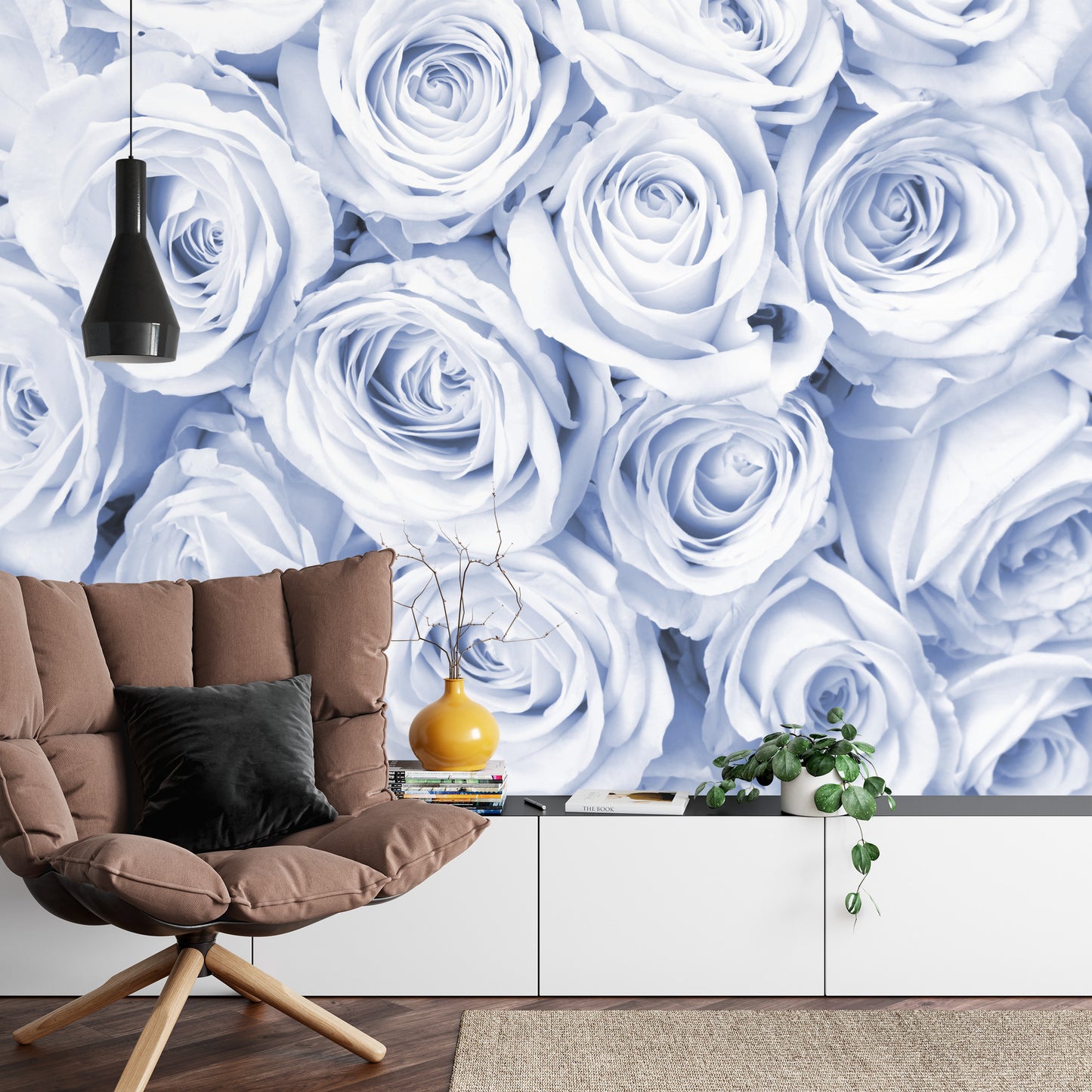 Photomural Rose Bouquet Blue Iq-1225-E