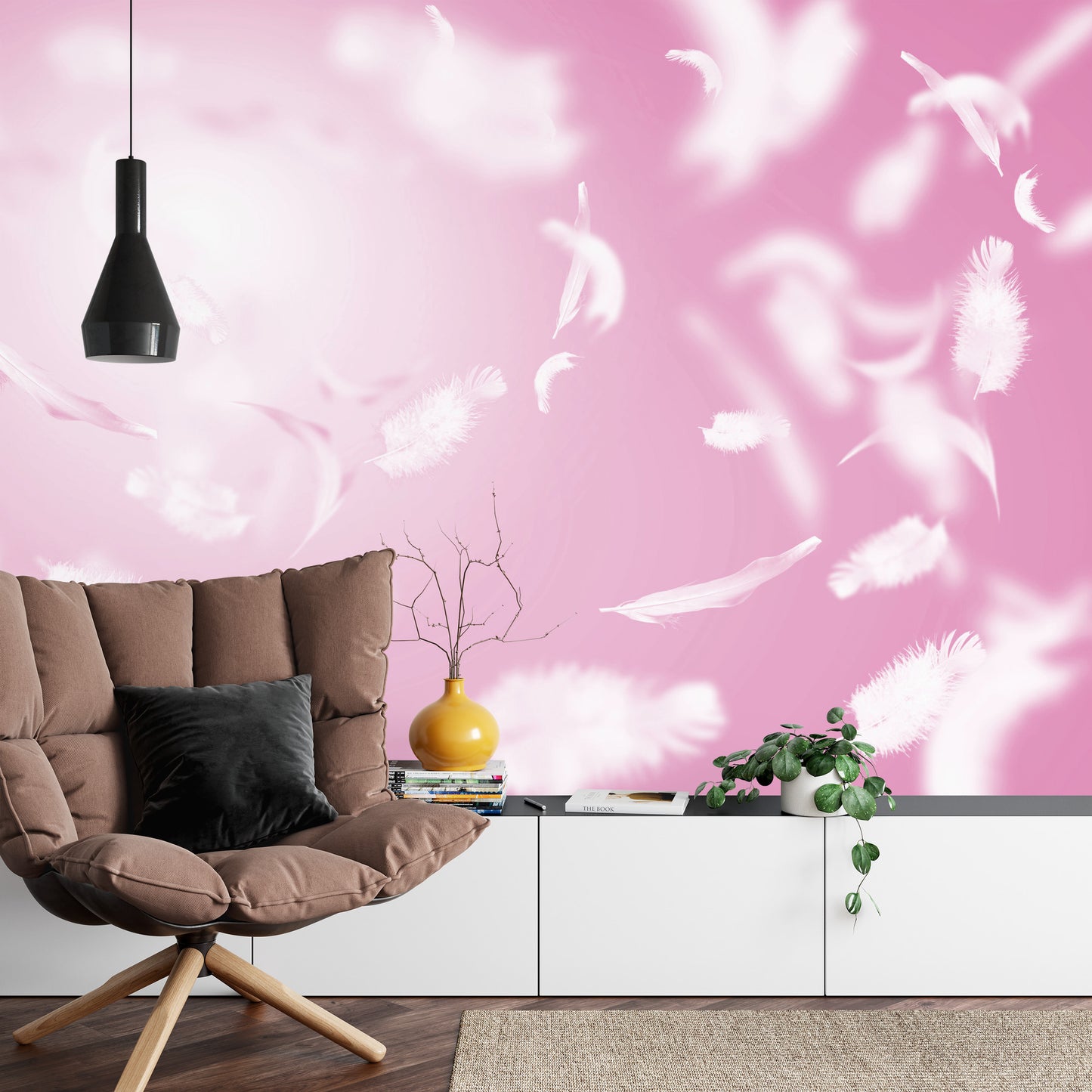 Photomural Floating In Pink Iq-1254-D