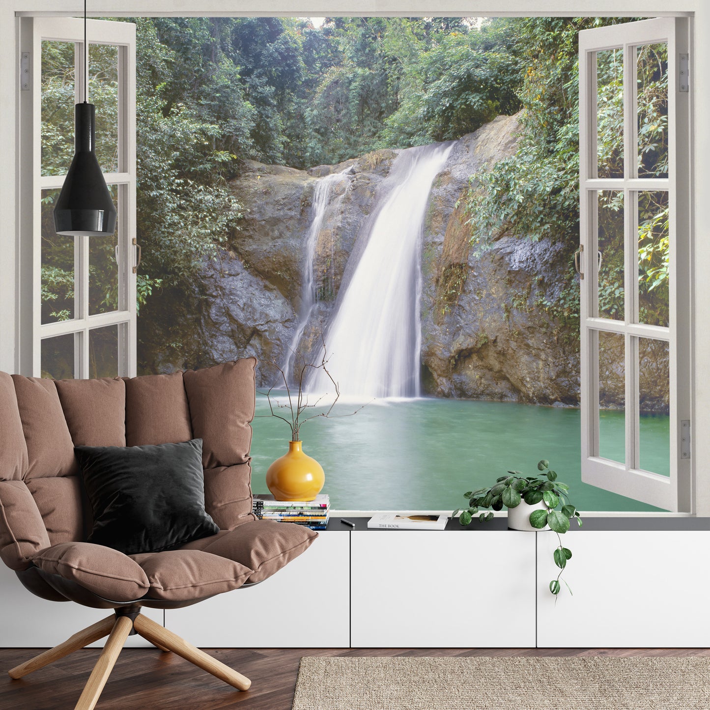 Photomural Waterfall Near Iligan Town, Mindanao, Philippines