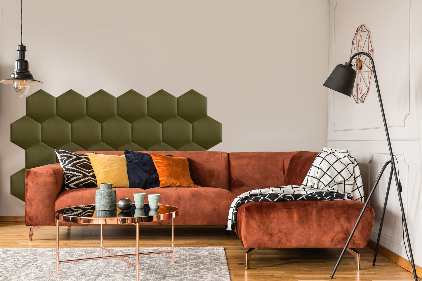 Upholstered Panel Khaki