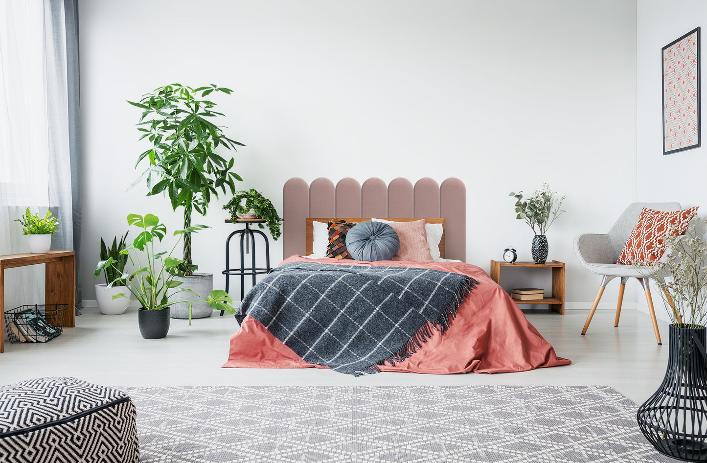 Upholstered Panel Pink 20cm