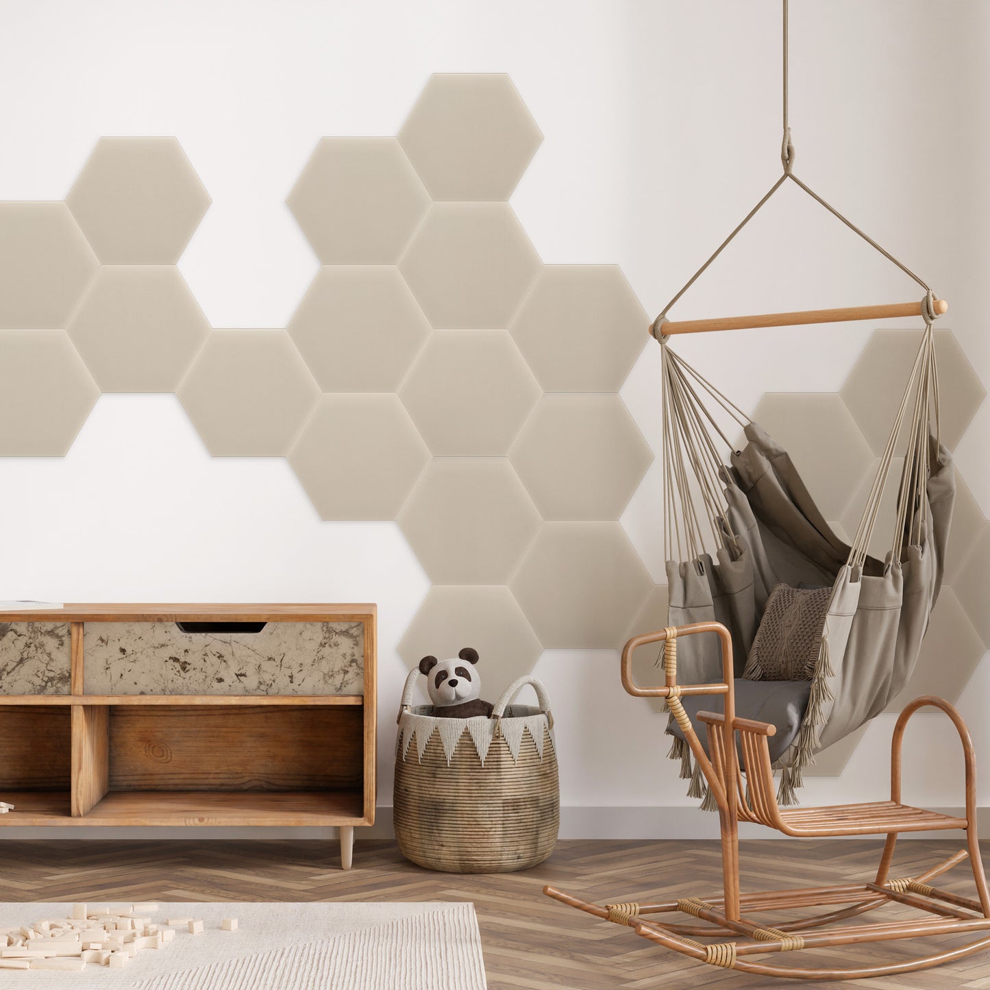 Upholstered Panel Magic Velvet Creamy