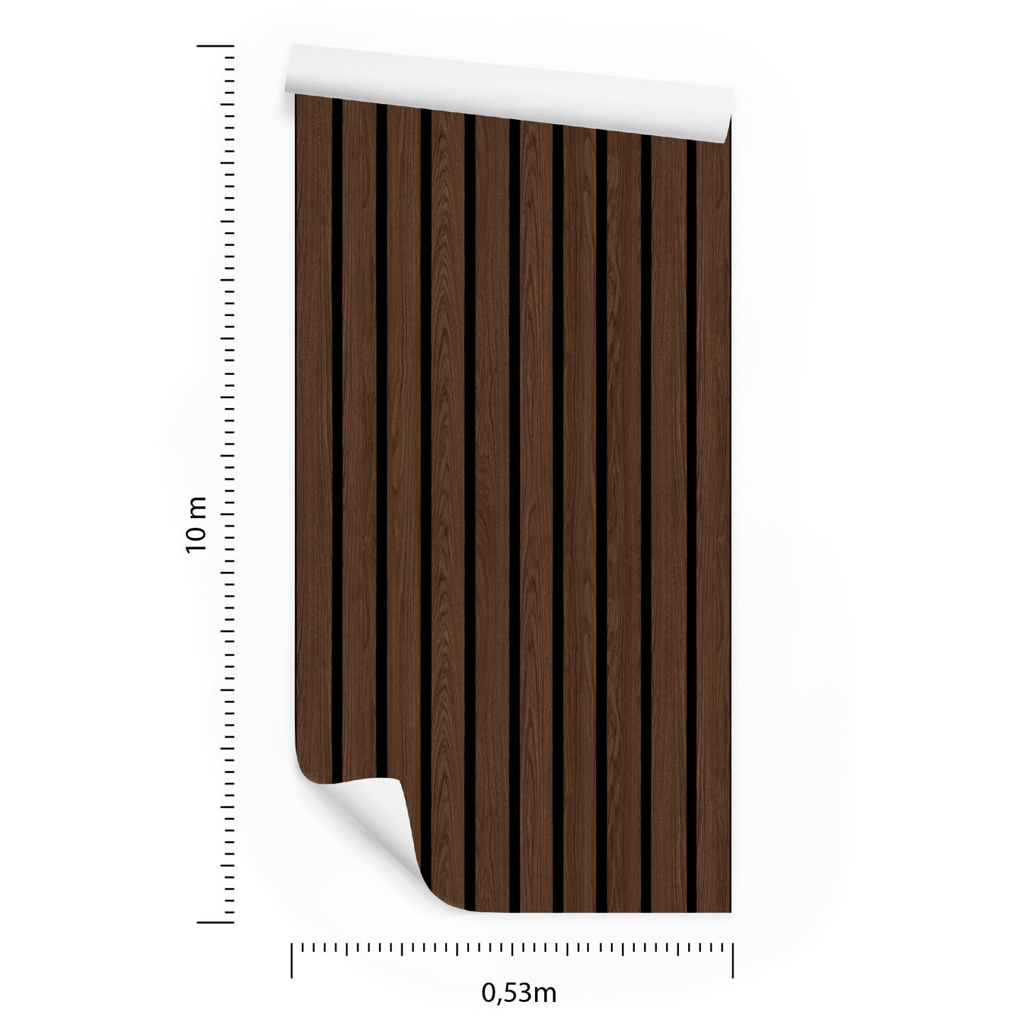 Wallpaper Lamella Imitating Walnut Wood