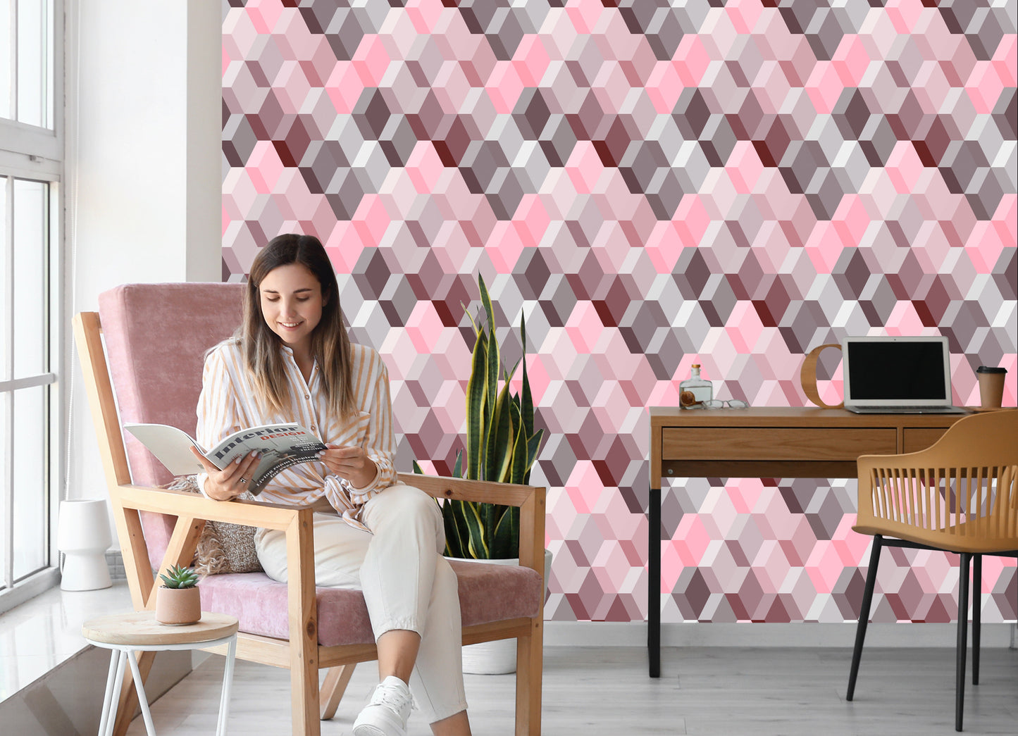 Wallpaper 3D - Modernist Geometric Pattern