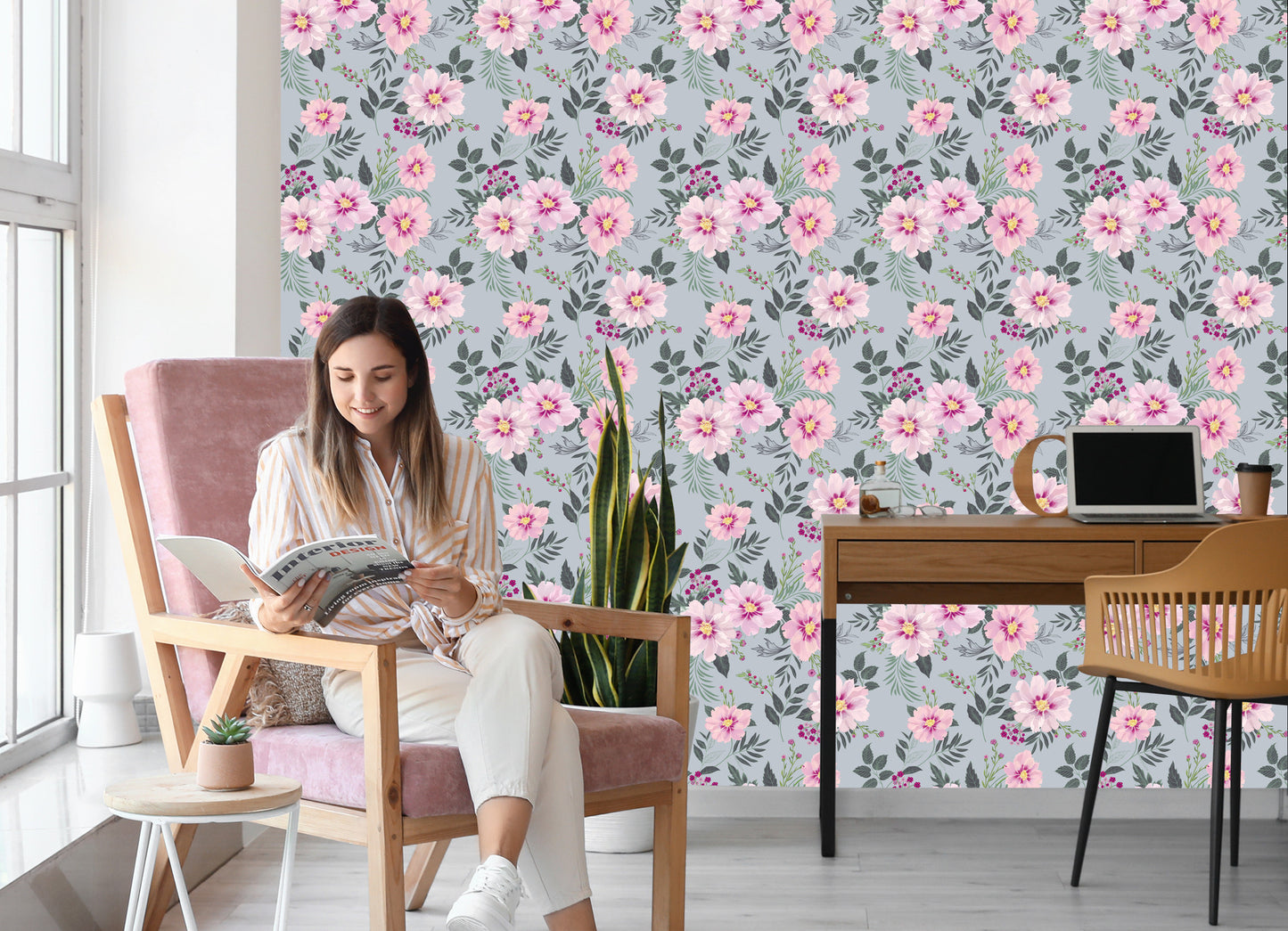 Wallpaper Beautiful Blooming Flowers