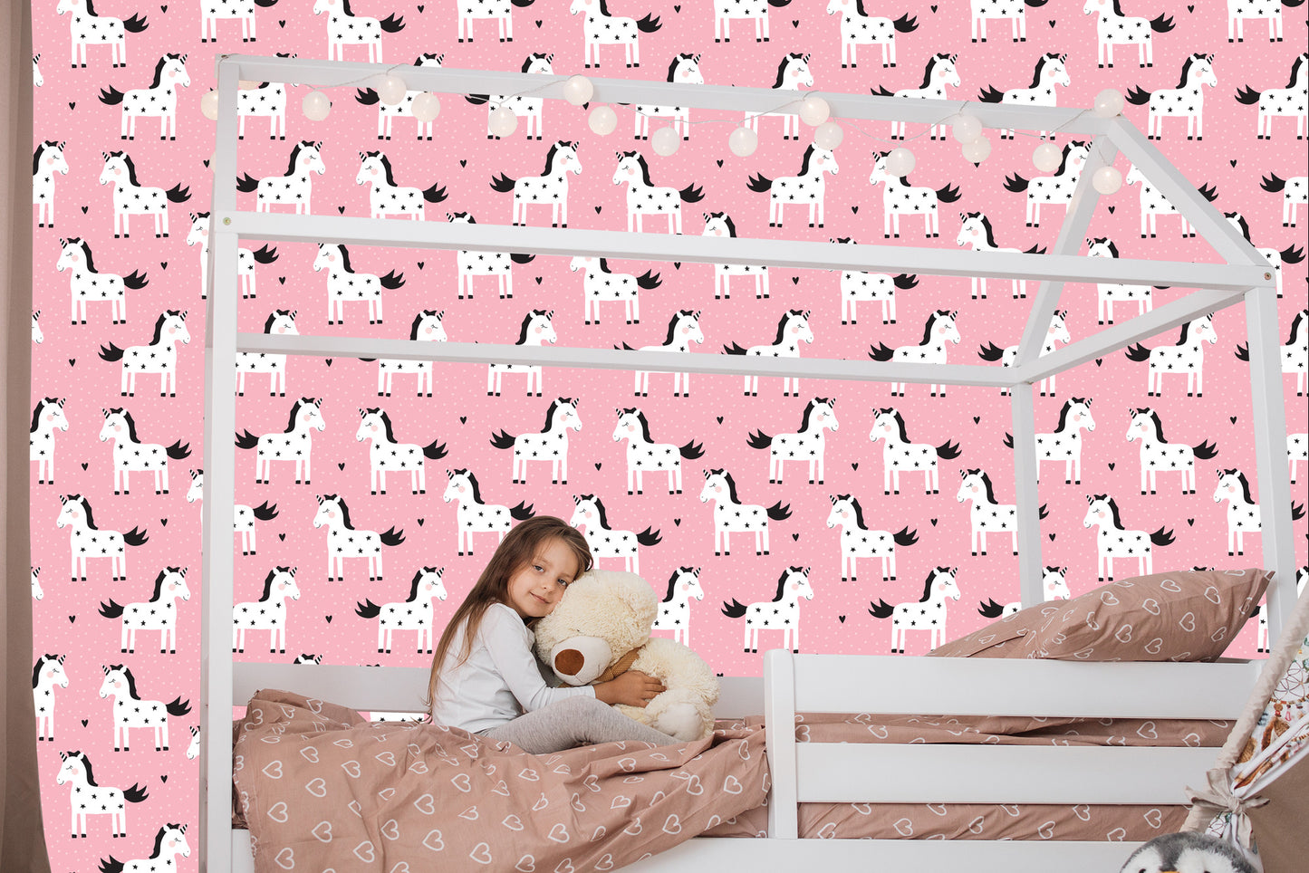 Wallpaper For Children - Unicorns In The Stars
