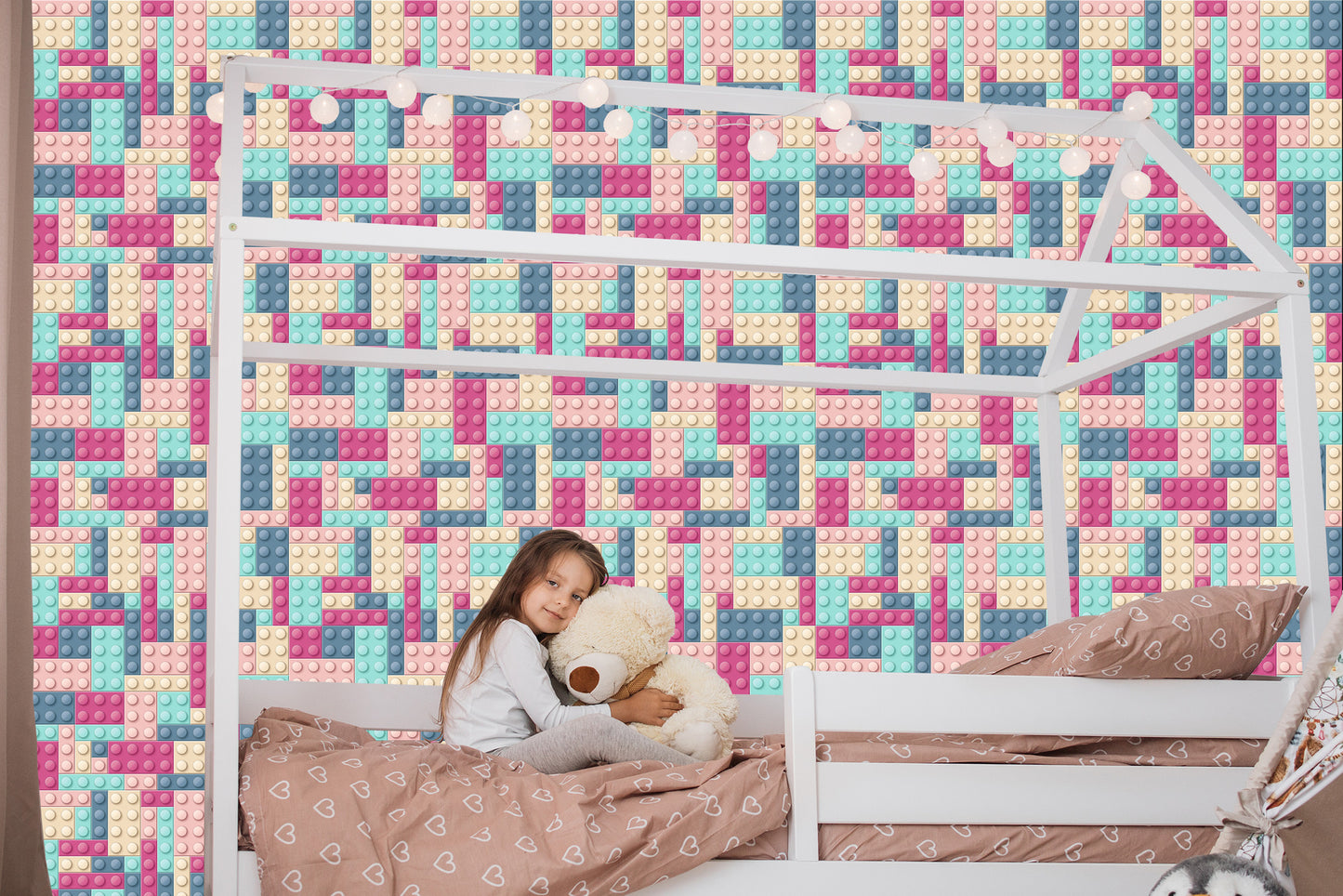 Wallpaper For A Girl With Colorful Blocks