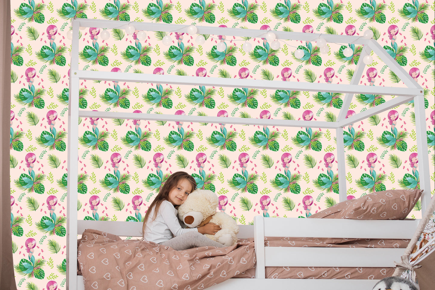 Wallpaper For Girls Mermaids Flowers Plants