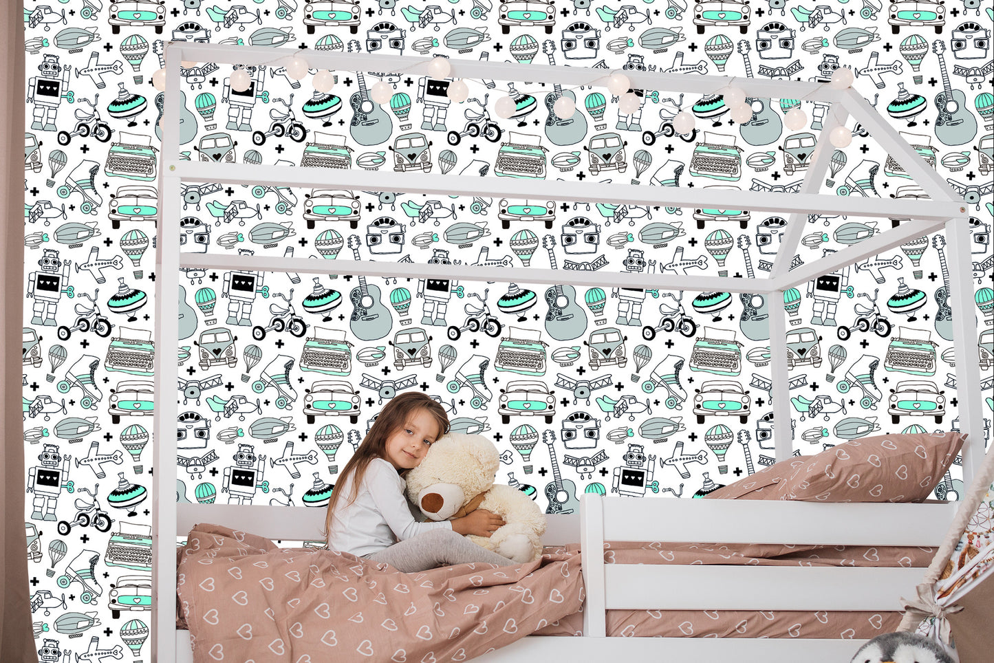 Wallpaper For Children - Vintage Toys