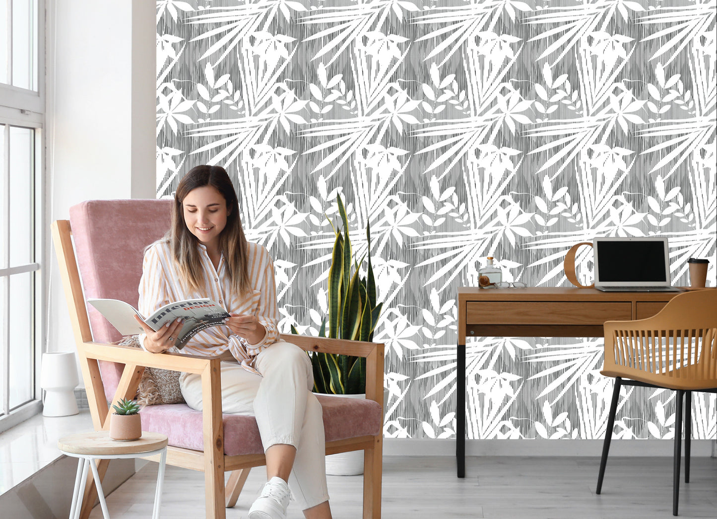 Wallpaper Exotic Leaves