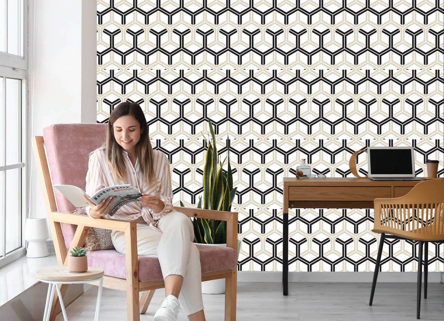 Wallpaper Geometric - Hexagons