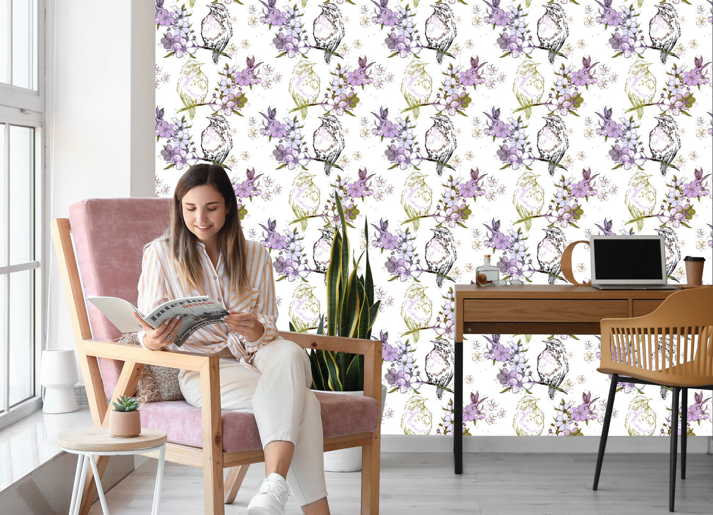 Wallpaper Birds On Branches