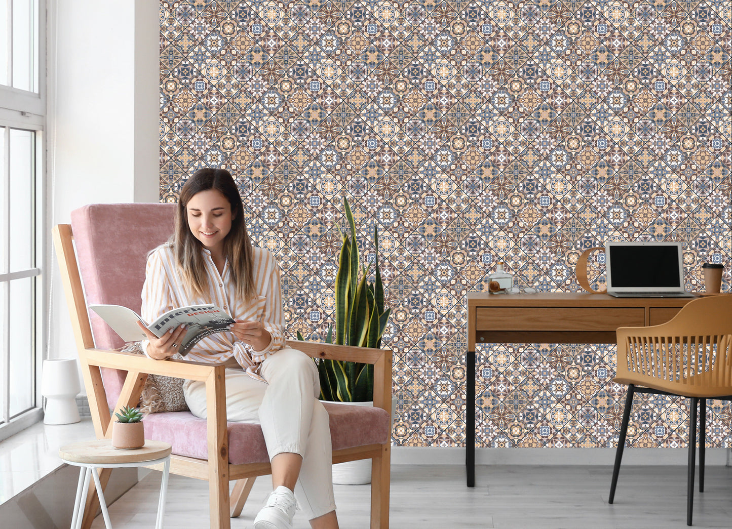 Wallpaper Beautiful Mosaic In Oriental Style