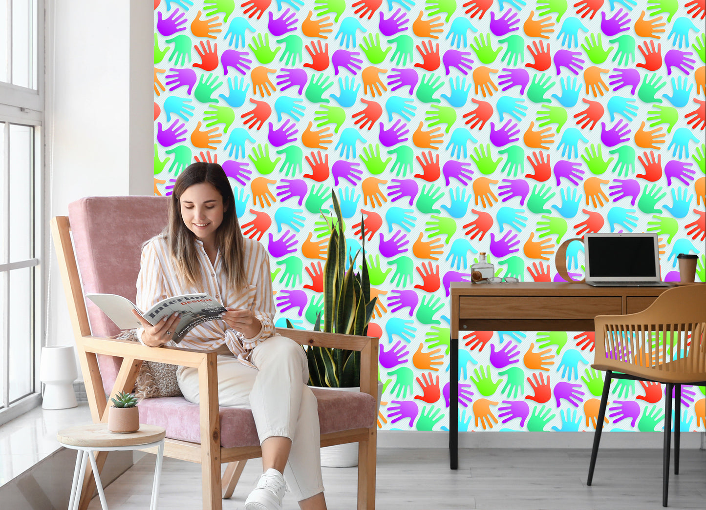 Wallpaper Modern, Colorful Pattern