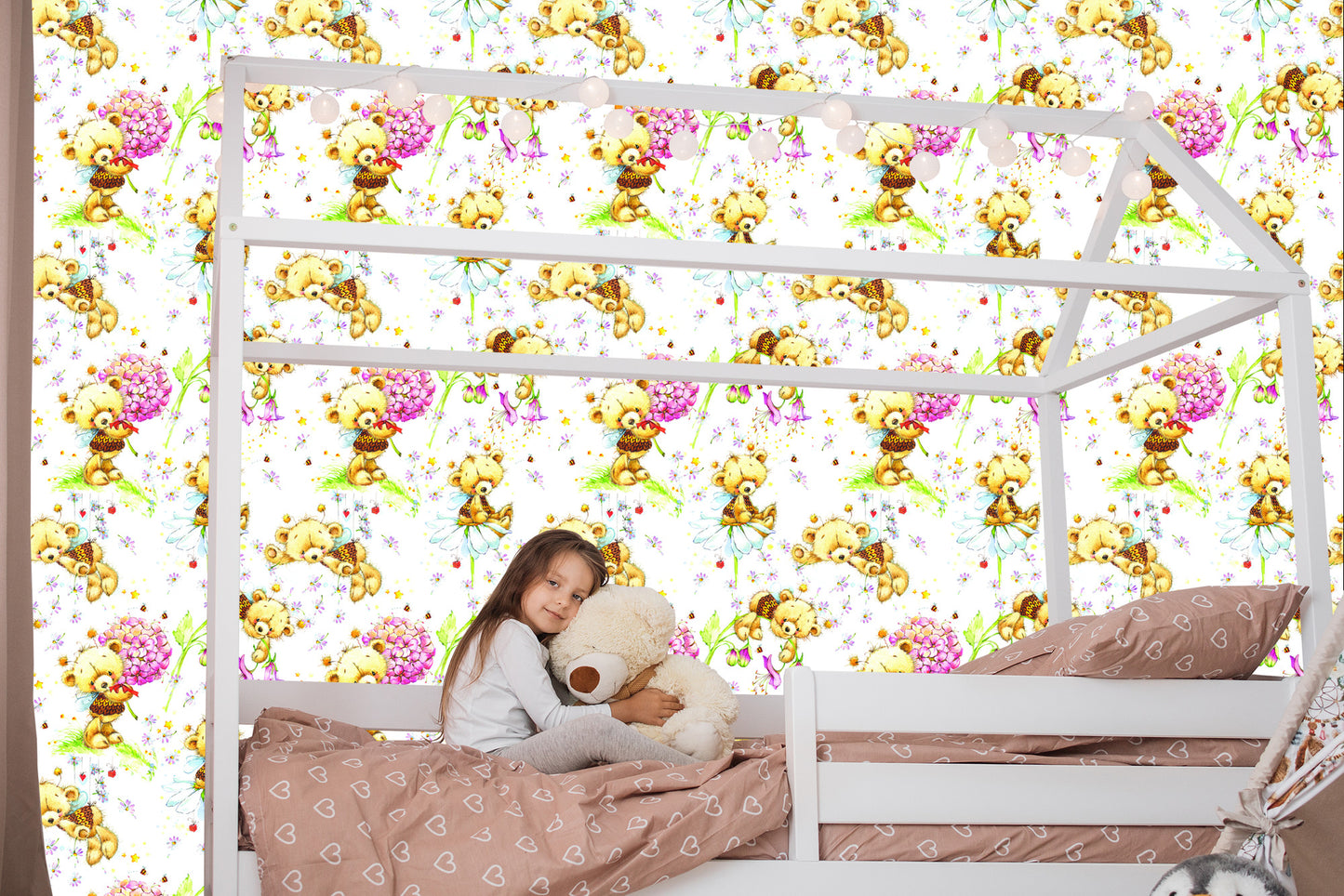 Wallpaper For Girls, Teddy Bears, Flowers, Plants, Leaves