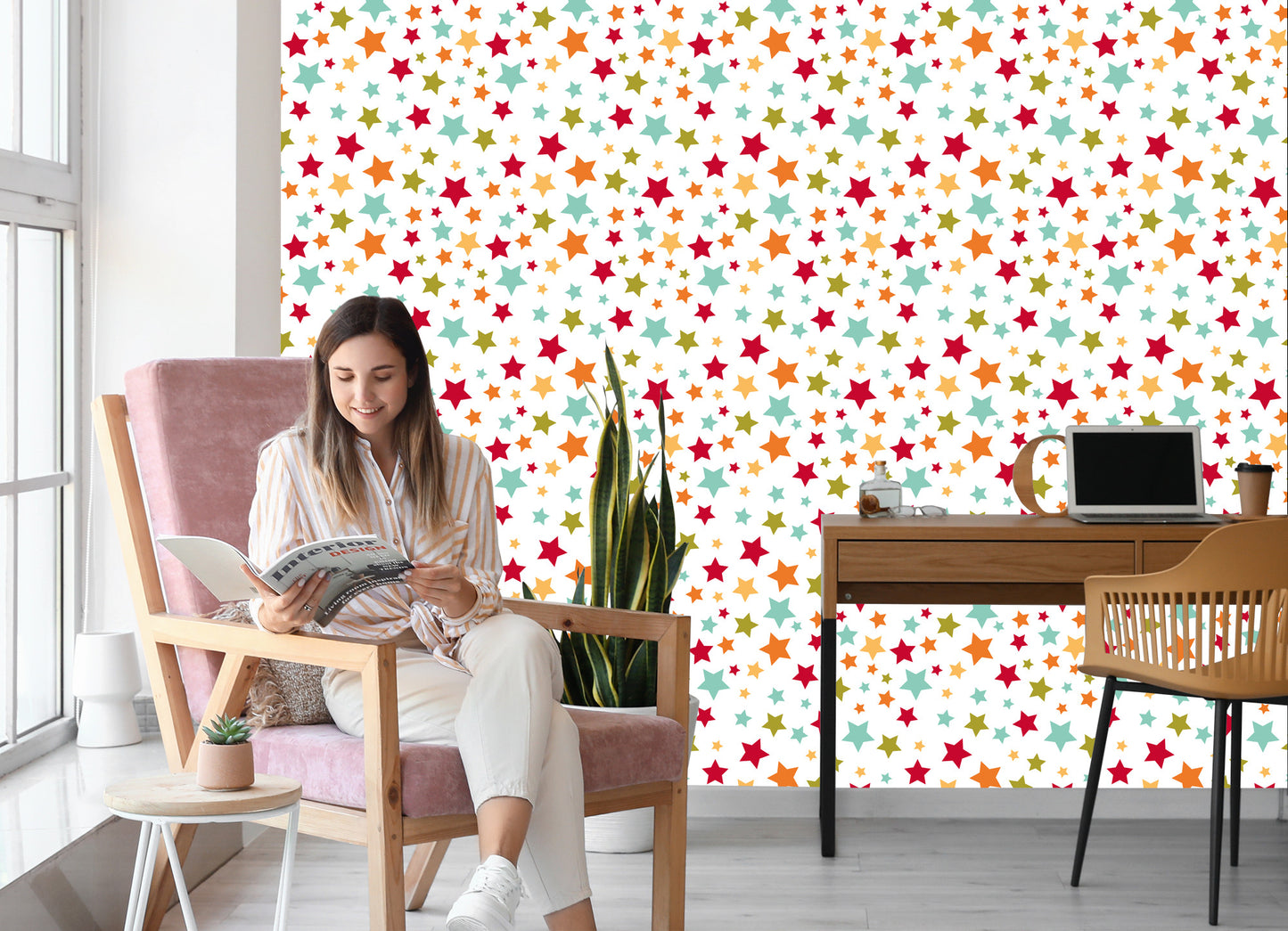Wallpaper For Children - Colorful Stars