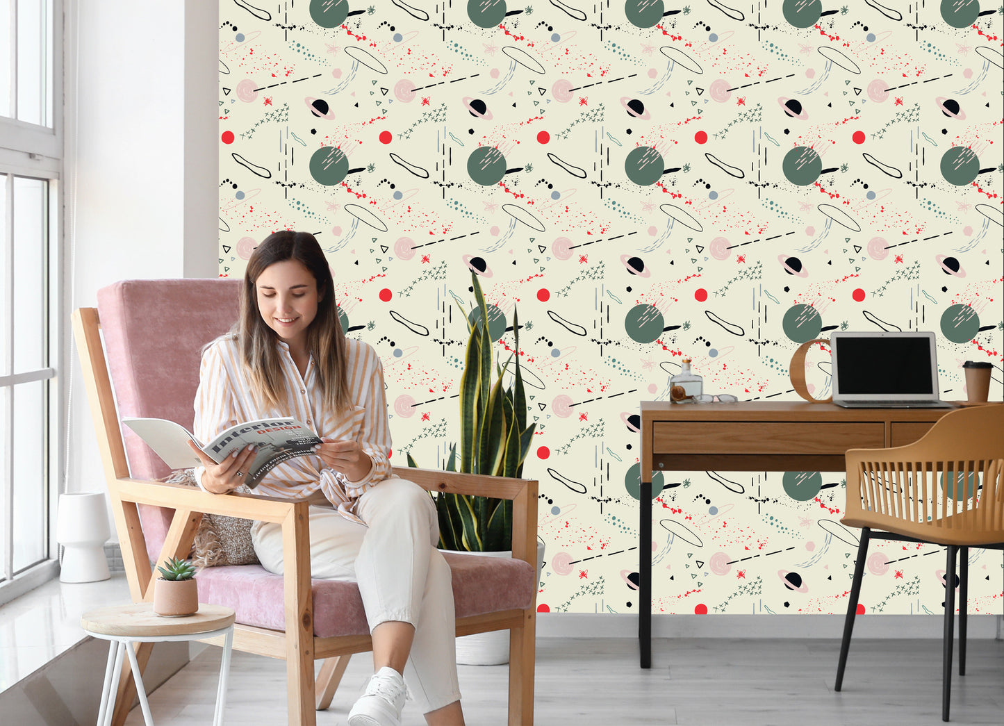 Wallpaper Cosmos Scandinavian Style