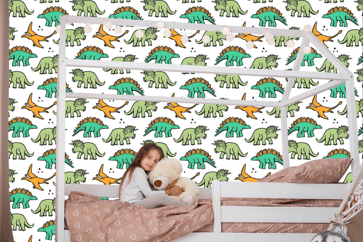 Wallpaper The Colorful Dinosaurs For Children