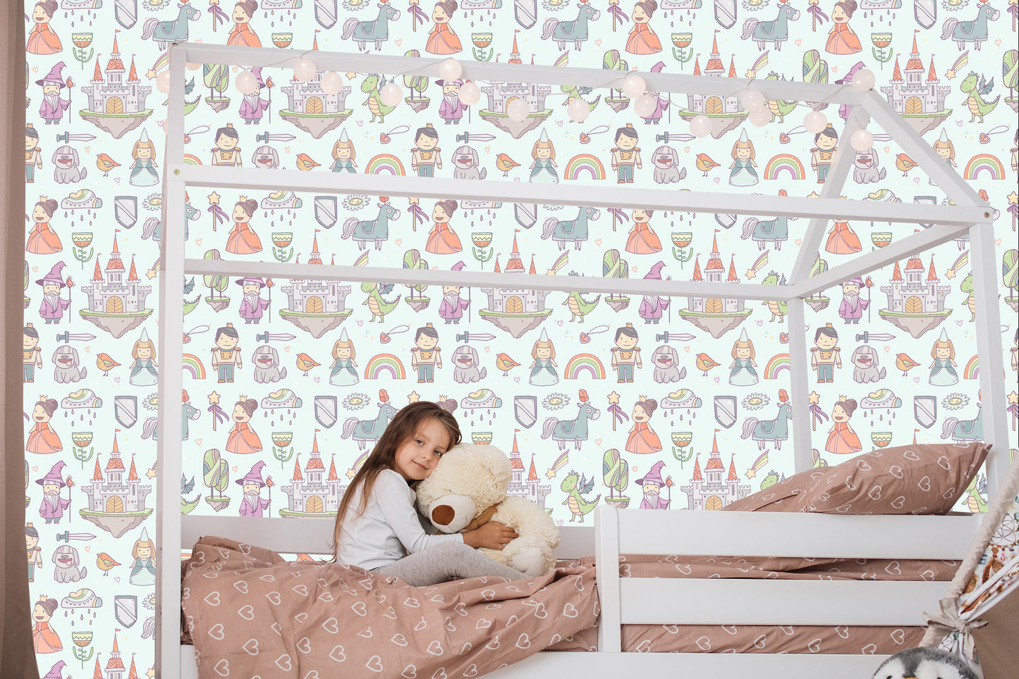 Wallpaper Children's Fairy Tale, Fairies, Dragons, Dogs
